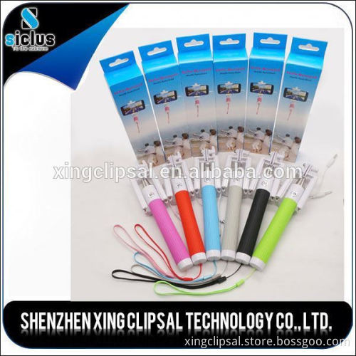 2015 innovative products, folding selfie stick, selfie stick with cable, private label